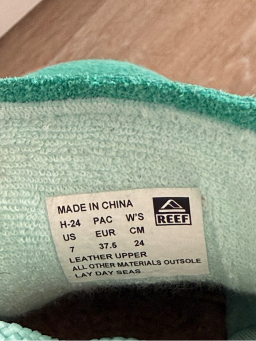 Reef Women's Teal Lay Day Seas Sneakers - Picture 2 of 3